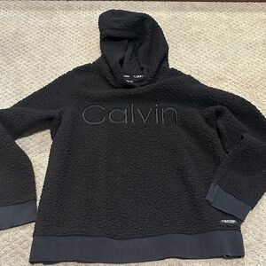 Calvin Klein Black Textured Hoodie